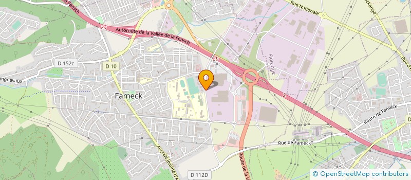 localisation de l'entreprise CORDONNERIE GCR  FAMECK