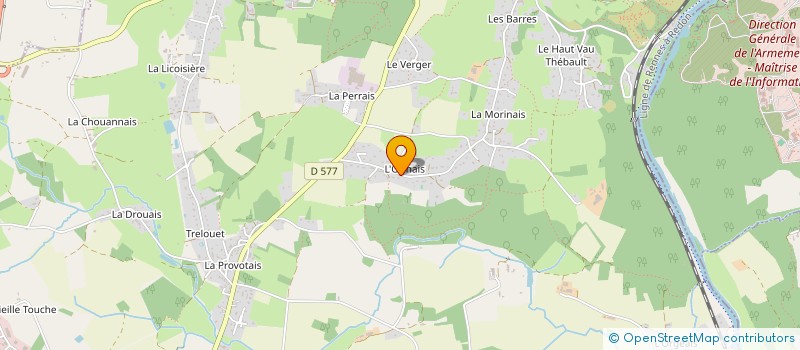 localisation de l'entreprise CORDONNERIE JAU  GUICHEN