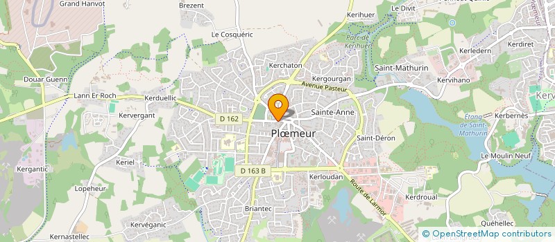 localisation de l'entreprise CORDONNERIE KERVEVANT  PLOEMEUR