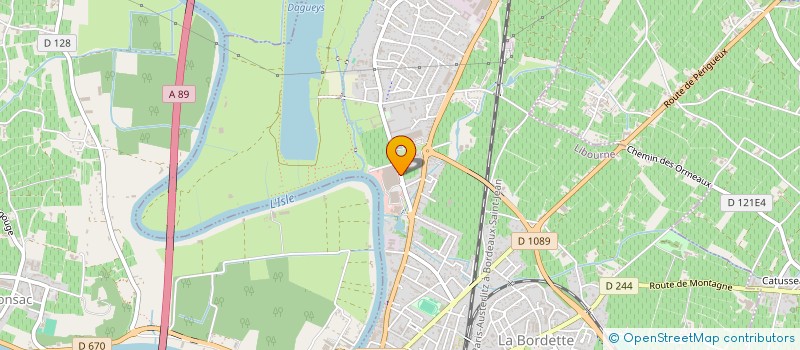 localisation de l'entreprise CORDONNERIE L'ESCARPIN  LIBOURNE