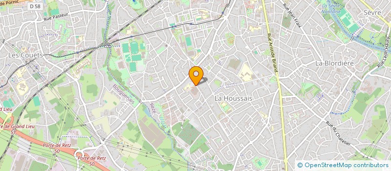 localisation de l'entreprise CORDONNERIE LA HOUSSAIS  REZE