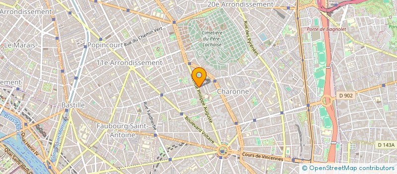 localisation de l'entreprise CORDONNERIE LES GAUCHERS à PARIS