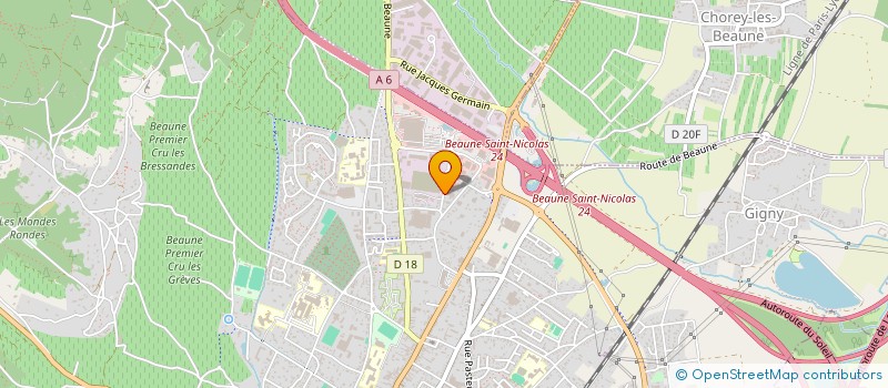 localisation de l'entreprise CORDONNERIE MALADIERE à BEAUNE
