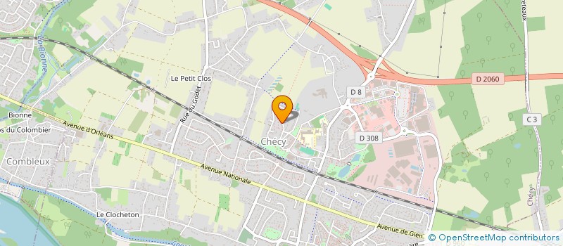 localisation de l'entreprise CORDONNERIE MATHIEU BRUN à CHECY