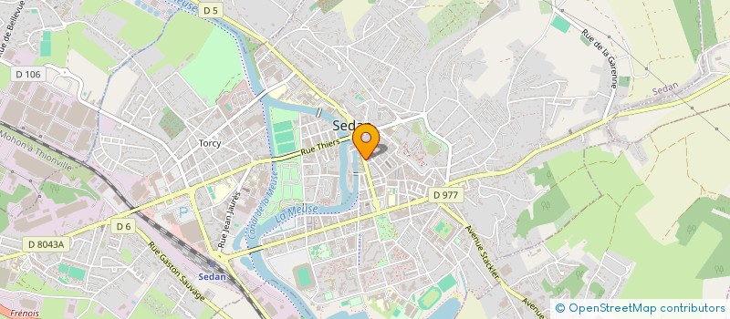 localisation de l'entreprise CORDONNERIE MEUNIER JIMMY  SEDAN