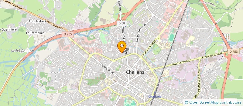 localisation de l'entreprise CORDONNERIE MULTI-SERVICES à CHALLANS