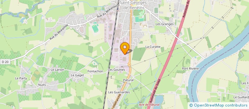 localisation de l'entreprise CORDONNERIE MULTISERVICES DU BEAUJOLAIS  SAINT-GEORGES-DE-RENEINS