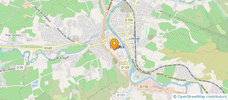 localisation de l'entreprise CORDONNERIE NICO  LIMOUX