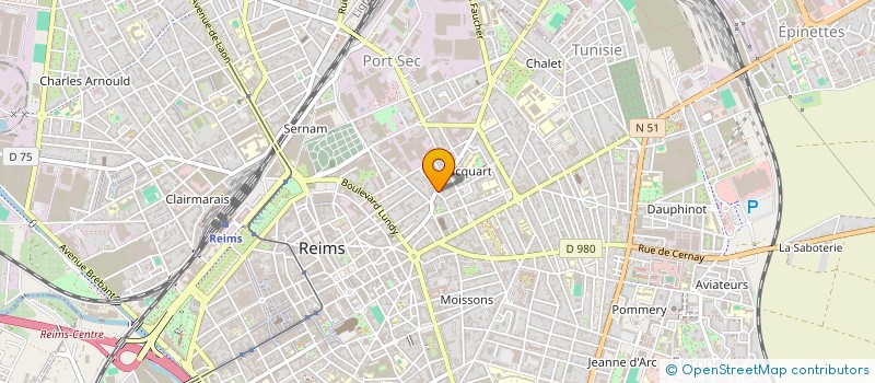 localisation de l'entreprise CORDONNERIE SAINT ANDRE  REIMS