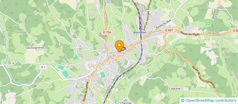 localisation de l'entreprise CORDONNERIE SAINT JACQUES  GOURDON