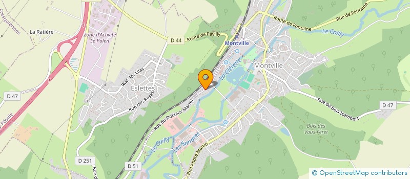 localisation de l'entreprise CORDONNERIE SAINT MARC  MONTVILLE