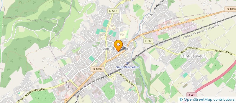 localisation de l'entreprise CORDONNERIE SARA  SAINT-MARCELLIN