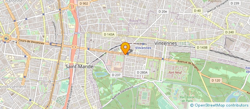 localisation de l'entreprise CORDONNERIE VINCENNES à VINCENNES