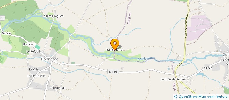 localisation de l'entreprise CORDONNIER  DONNEZAC