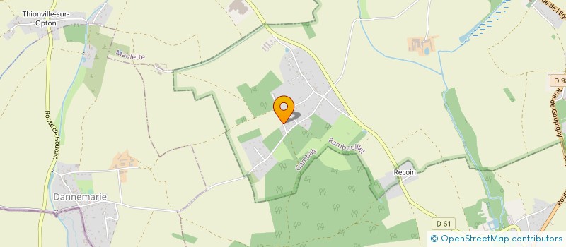 localisation de l'entreprise CORDONS COFFRETS BOITIERS BANDEAUX POUR ELECTRICITE  HOUDAN