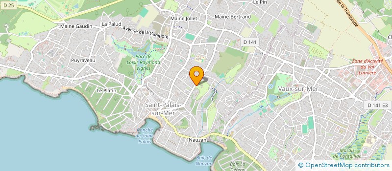 localisation de l'entreprise CORDOUAN LOC-IMMO  SAINT-PALAIS-SUR-MER