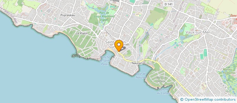 localisation de l'entreprise CORDOUAN PPP  SAINT-PALAIS-SUR-MER