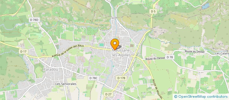 localisation de l'entreprise CORE à MAUSSANE-LES-ALPILLES