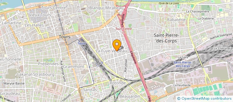 localisation de l'entreprise CORE  TOURS