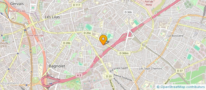localisation de l'entreprise CORE à BAGNOLET