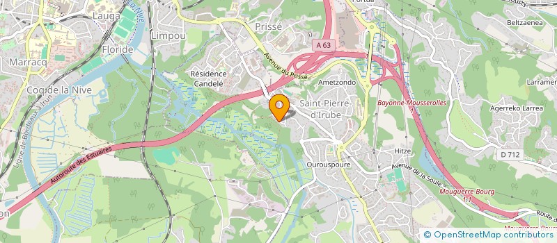 localisation de l'entreprise CORE  SAINT-PIERRE-D'IRUBE