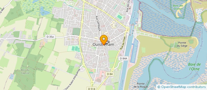 localisation de l'entreprise CORE & AME COTE DE NACRE  OUISTREHAM