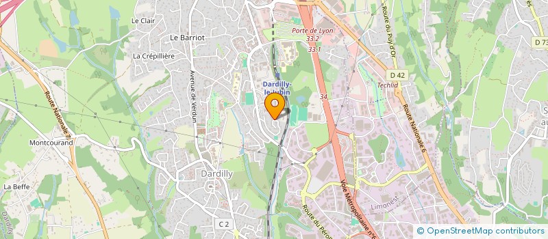 localisation de l'entreprise CORE-DEVELOPPEMENT à DARDILLY