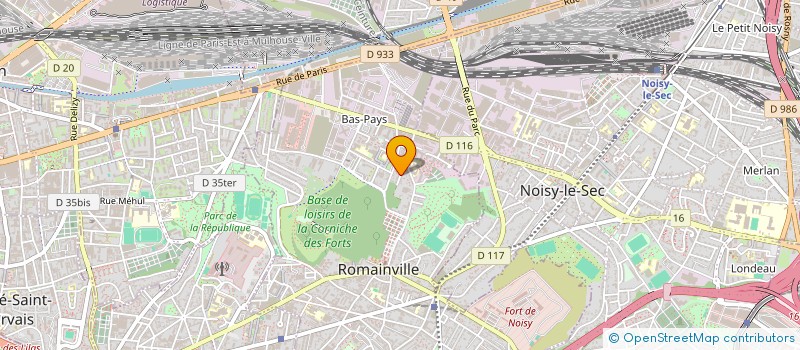 localisation de l'entreprise CORE ET GRAPH  ROMAINVILLE