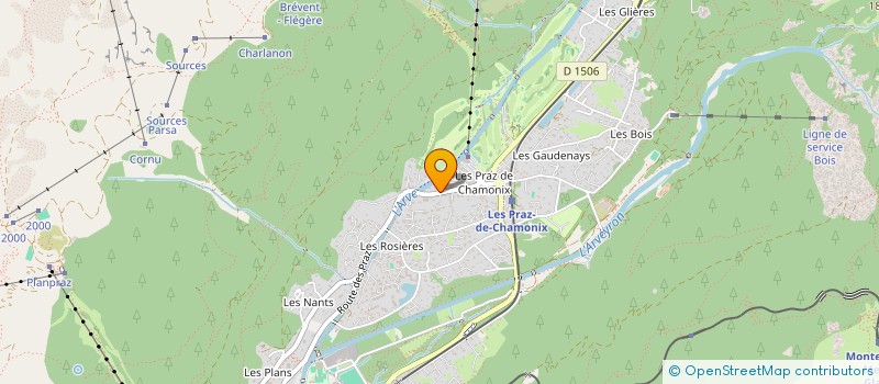 localisation de l'entreprise CORE LANCHERS  CHAMONIX-MONT-BLANC