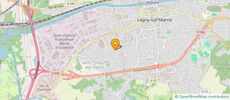 localisation de l'entreprise CORE ORBITAL SYSTEMS  SAINT-THIBAULT-DES-VIGNES