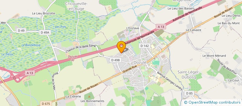 localisation de l'entreprise CORE TRAINING STUDIO  DOZULE