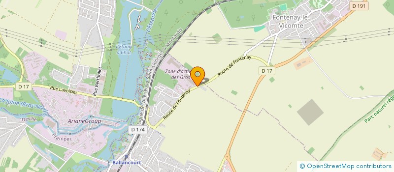 localisation de l'entreprise COREA CONSTRUCTION  BALLANCOURT-SUR-ESSONNE