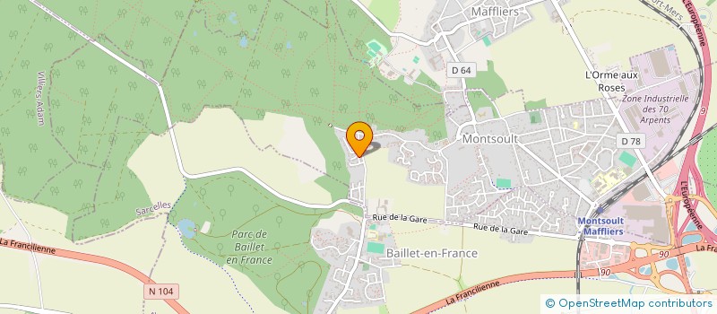 localisation de l'entreprise COREAFRAN  PARMAIN