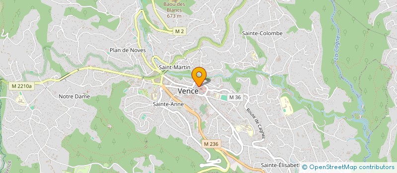 localisation de l'entreprise COREAL à VENCE