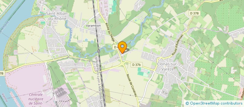 localisation de l'entreprise COREAL PLANS à CLONAS-SUR-VAREZE