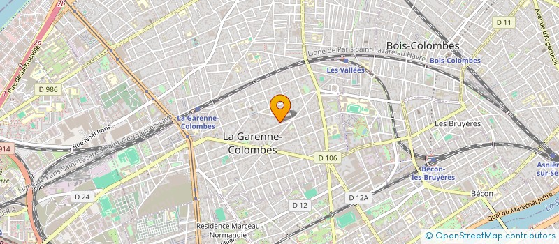 localisation de l'entreprise COREALIS à LA GARENNE-COLOMBES