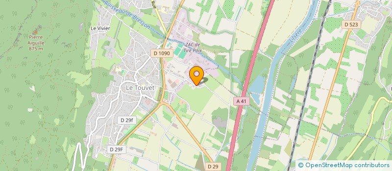 localisation de l'entreprise COREALP-CONSTRUCTION RENOVATION DES ALPES  LE TOUVET