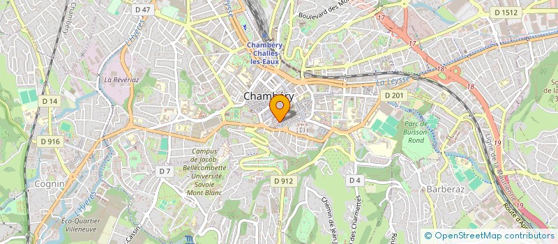 localisation de l'entreprise COREAM  CHAMBERY
