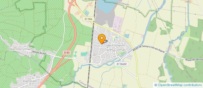 localisation de l'entreprise COREANE  HERRLISHEIM-PRES-COLMAR