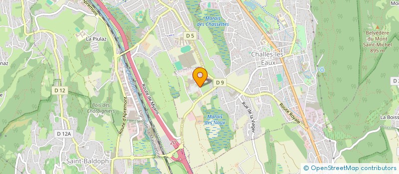 localisation de l'entreprise COREB à CHALLES-LES-EAUX