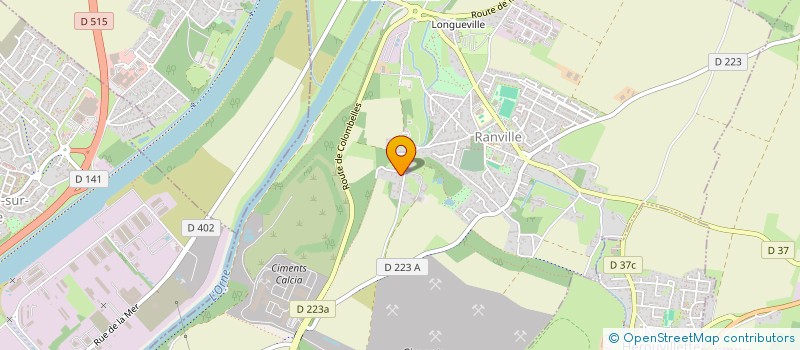 localisation de l'entreprise COREBAT  RANVILLE