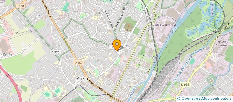 localisation de l'entreprise COREBAT  ANZIN