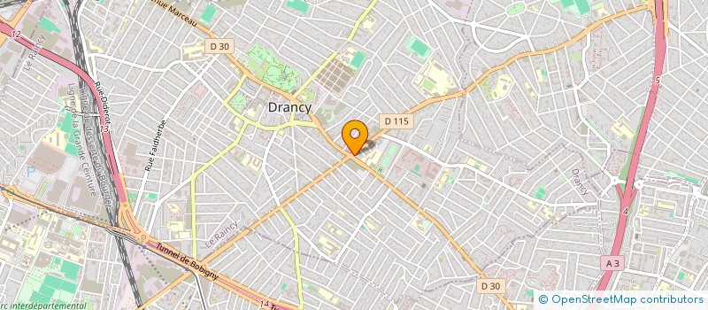 localisation de l'entreprise COREBAT à DRANCY