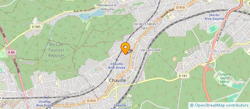 localisation de l'entreprise COREBAT EUROPE à CHAVILLE
