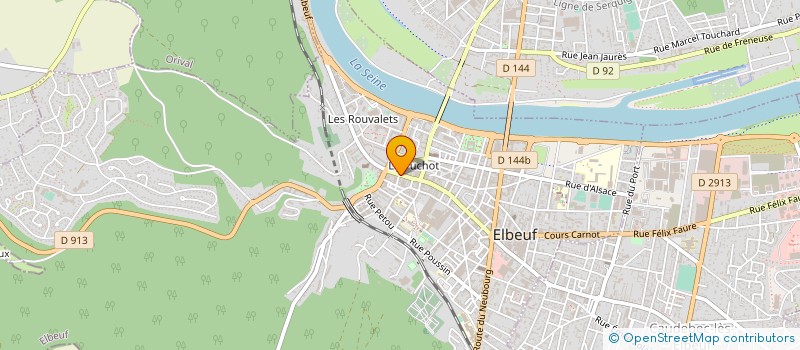 localisation de l'entreprise COREBATHAB à ELBEUF