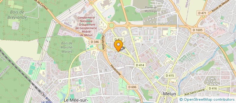 localisation de l'entreprise COREBATIM à MELUN