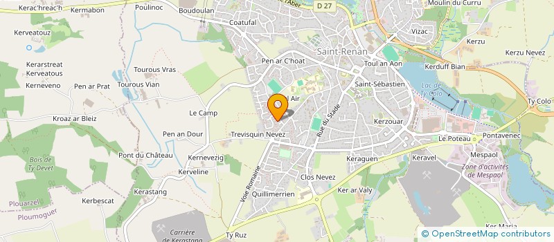 localisation de l'entreprise COREBEN' à MILIZAC-GUIPRONVEL