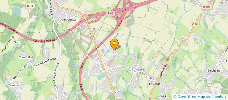 localisation de l'entreprise COREBRIC SARL FRANCE  NEYDENS