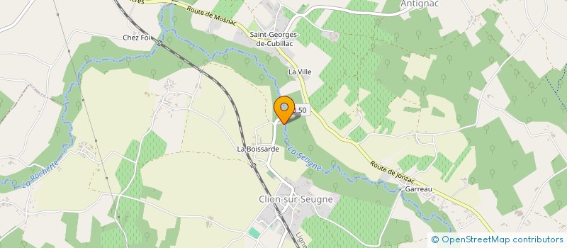 localisation de l'entreprise COREC  CLION