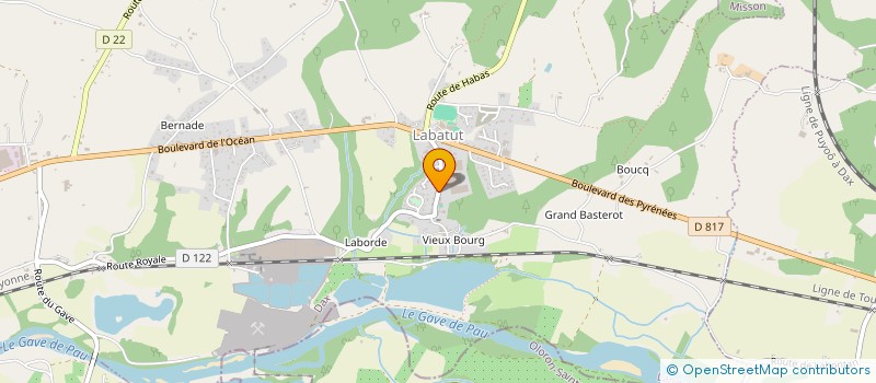 localisation de l'entreprise COREDEFI  LABATUT